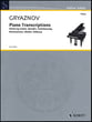 Piano Transcriptions piano sheet music cover